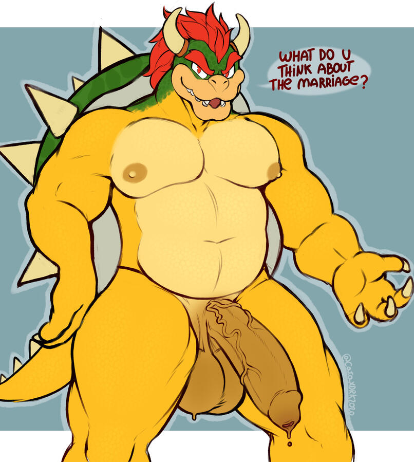 sketch color of bowser